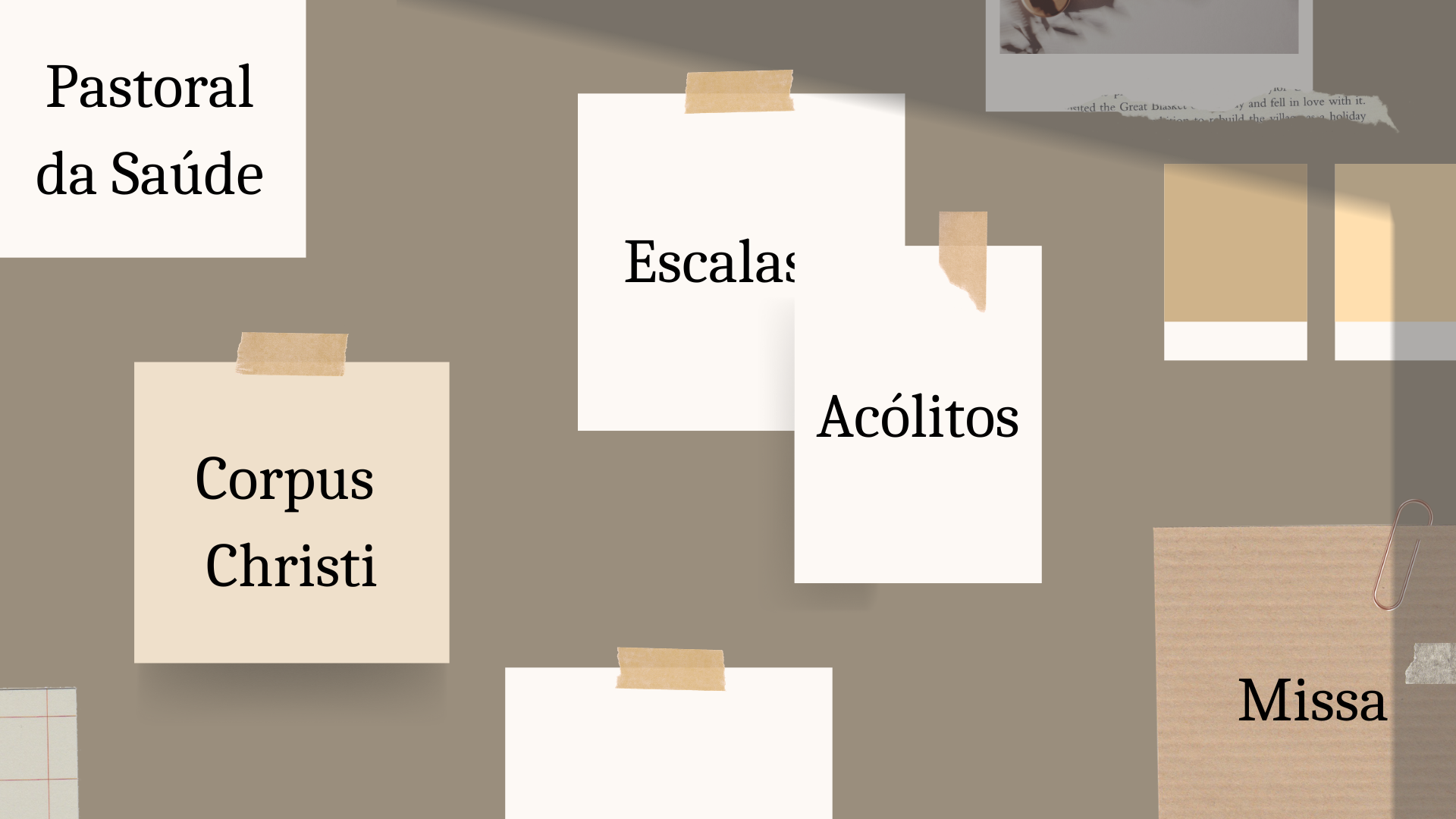 Tela do módulo de Eventos do SisMatriz